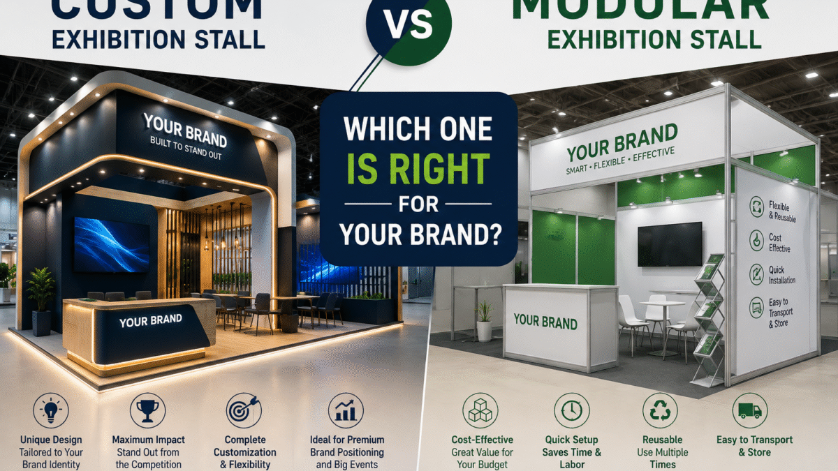Custom vs Modular Exhibition Stalls design